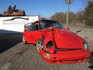 Porsche 993 Turbo rot abholung
