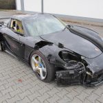 Unfall Porsche Carrera GT schwarz