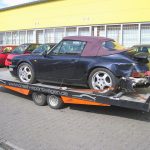 porsche 911 Cabrio Unfall