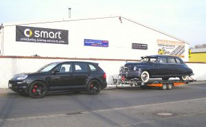 Oldtimer Transport Porsche Cayenne