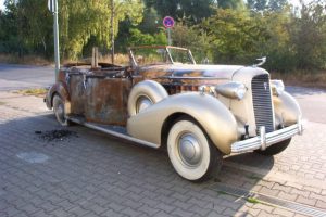 cadillac 1936  Brandschaden