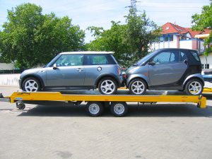 Fahrzeugtransport crash-sportwagen.de Mini cooper