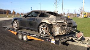 Brandschaden Porsche 997 Ankauf in Hanau