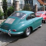 356 Porsche  Heck grün rechts