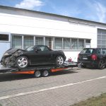 Transport  Boxster S Hänger +Cayenne Schwarz