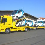 LKW Porsche Transporter -Smart Fortwo