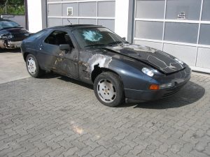 Brandschaden Porsche