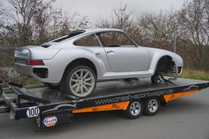 Porsche 959 silber Abholung