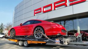 Porsche 991 Unfallwagen Abholung