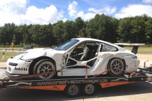 Porsche 997 CUP Rennwagen Hänger