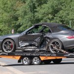 Seitenschaden-Unfall-Porsche 997 Carrera Cabrio Achatgrau Metallic