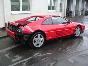 Unfall Ferrari 348 TS Heck rechts