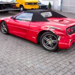 Unfall Ferrari 355 Spider Heck