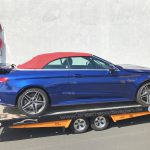 Unfall AMG C 63 Cabrio Seitenschaden links www.crash-sportwagen.de