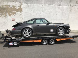 Porsche964#Unfall#Hänger#Hanau#Transport#crash-sportwagen.de