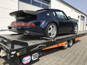 Turbo Porsche Unfall Transport