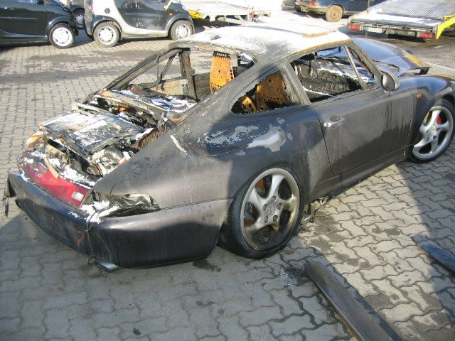 993 Turbo Motorbrand-Ankauf