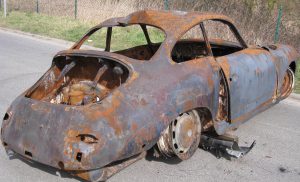 356 Porsche Brandschaden