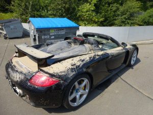 Wasserschaden -Porsche-Ankauf