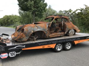 Porsche 356 Brandschaden