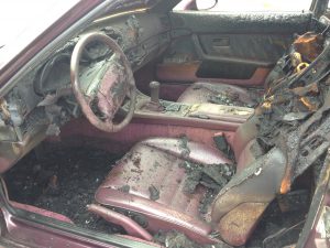 Porsche 968 Innenraumbrand