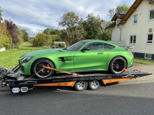 AMG GTR Unfallwagen-Abholung