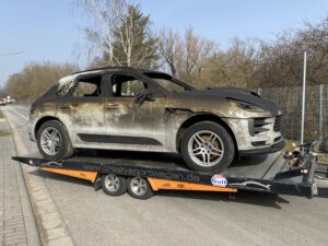 Brandschaden Porsche Macan Ankauf