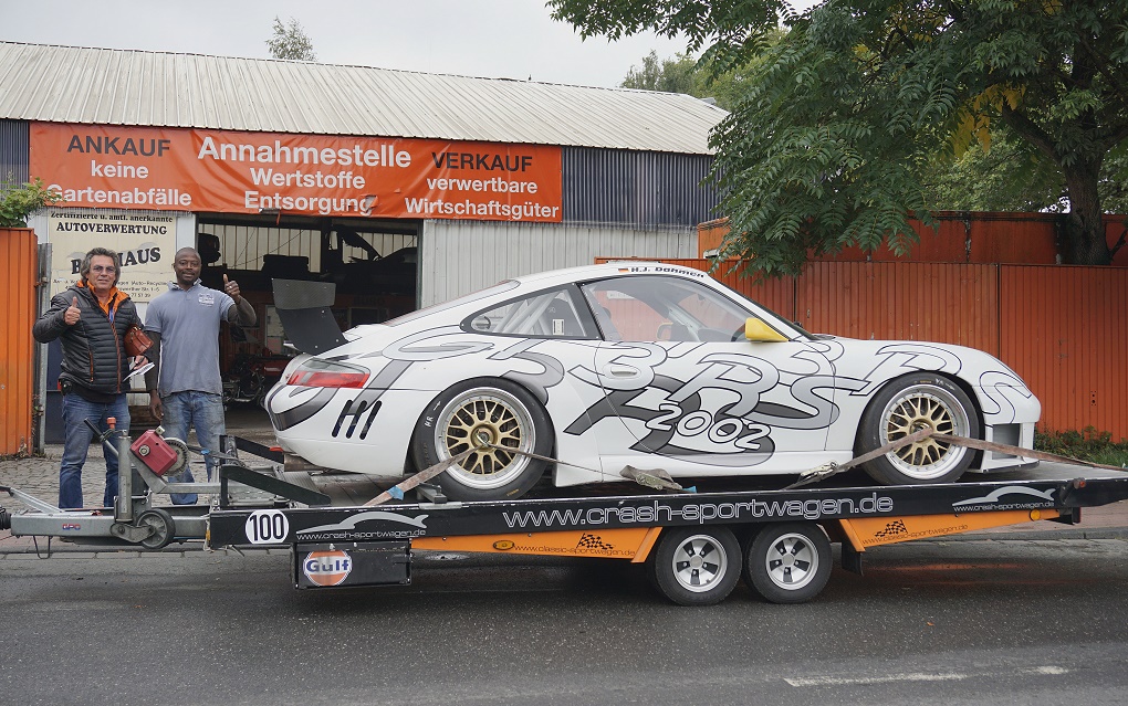 Porsche GT3 RS Abholung Duisburg Schrottplatz