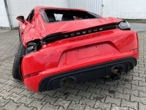 Porsche 718 Cayman GTS Indischrot Totalschaden Restwertankauf GT3 4.0 Motor