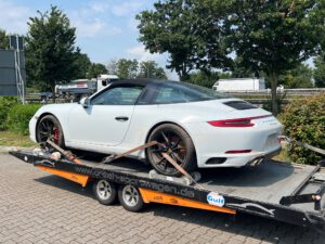 Porsche 991.2 Carrera Targa Wasserschaden-Abholung