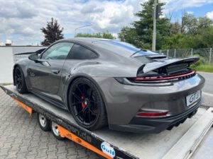 Porsche 992 Unfall Touring Achatgrau