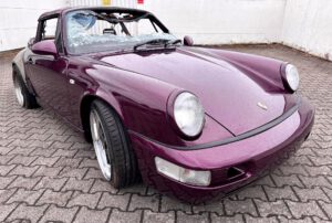 Porsche 964 Carrera Cabrio Brandschaden-Ankauf