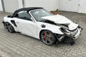 Porsche 997 Turbo Unfall