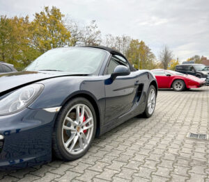 Unfall Boxster S in Kosmosblue M5X