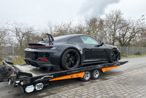 Demolierter GT3 Porsche 911