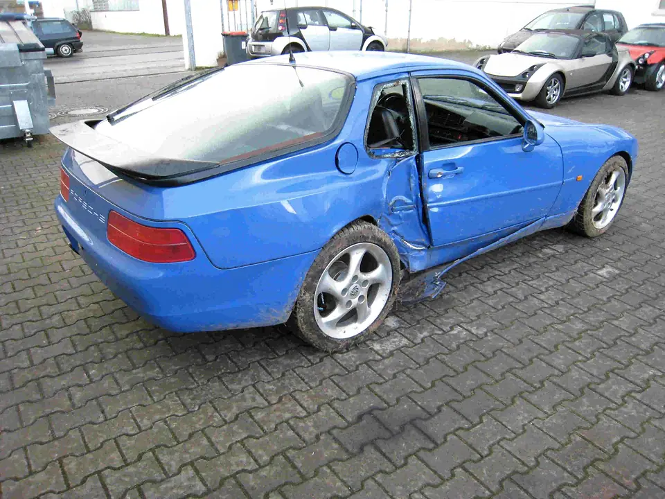968 Porsche Unfall-Ankauf Maritimblau