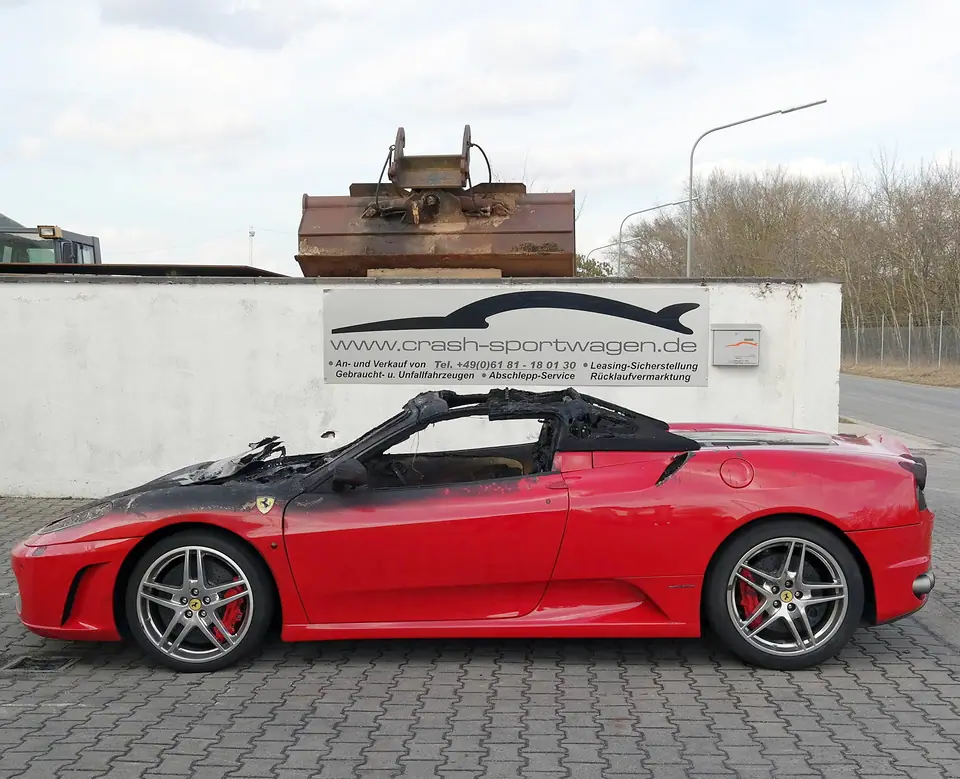 Ferrari F 430 Spider Garagenbrand Restwert Ankauf
