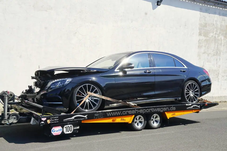 mercedes s 500 Amg style unfall crash-sportwagen.de