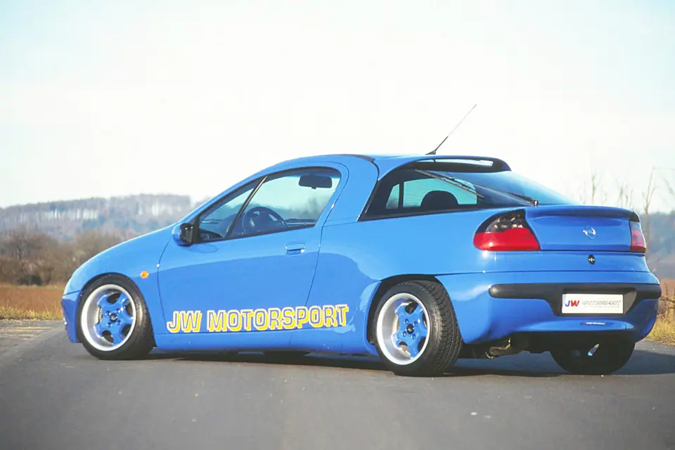 Opel Tigra · JW Motorsport Umbau HA bis 10Jx14 mit TÜV Gutachten möglich