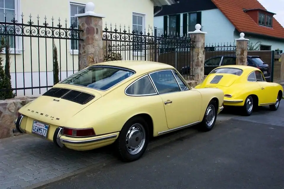 Porsche 912 und 356 heck rechts