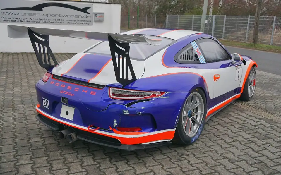 Porsche 991 GT3 CUP Heck r Unfallwagen Unfallwagen_Ankauf_Hanau