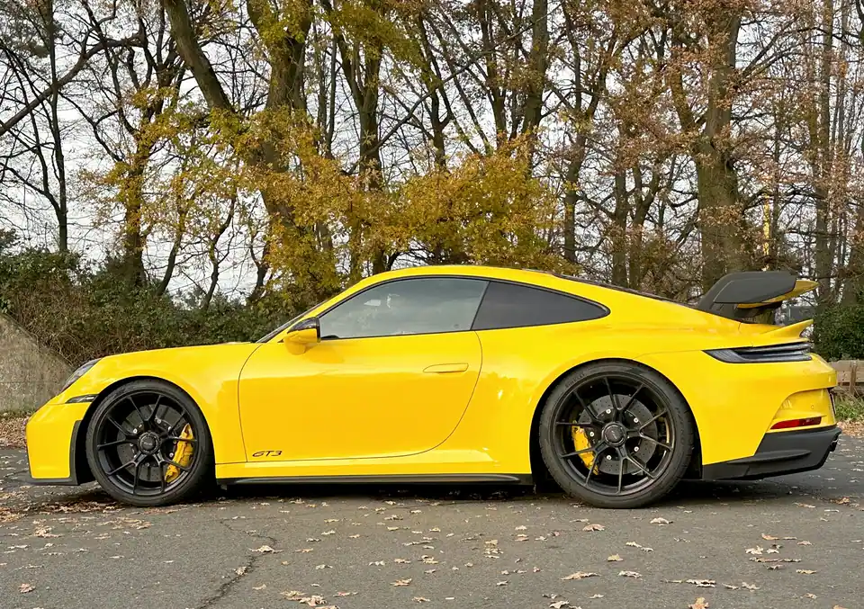 Unfall Porsche 992 GT3 Clubsport Racinggelb 2023