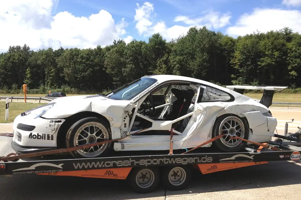 Porsche 997 CUP Rennwagen Hänger