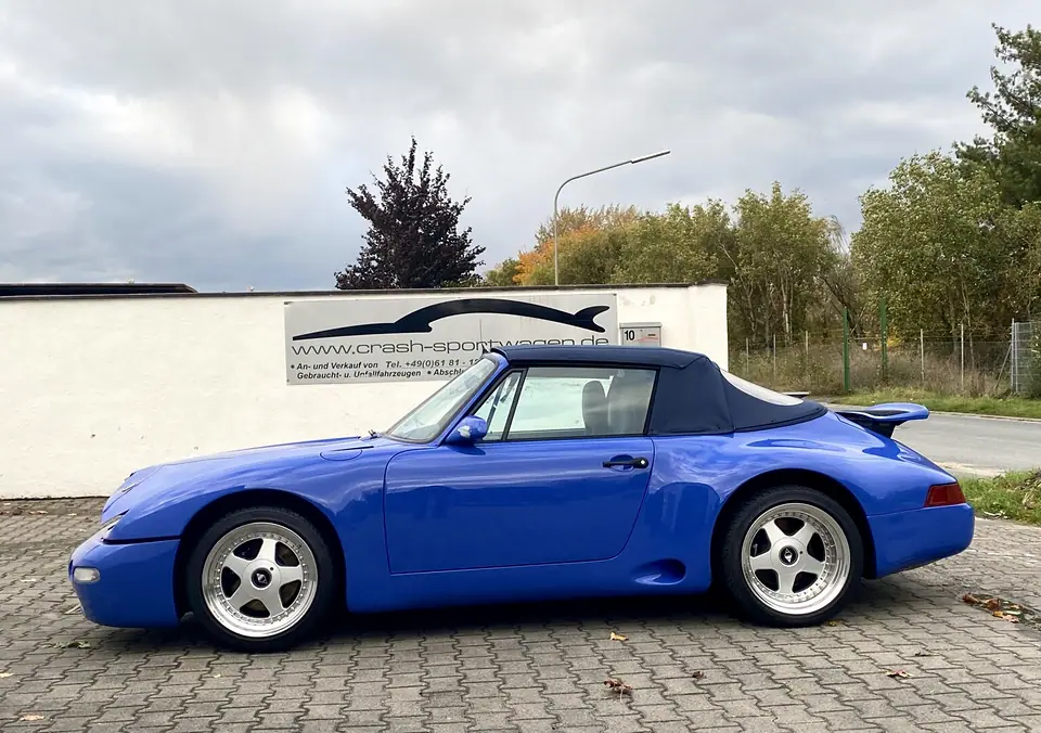 Liebhaberstück-Strosek Turbo Look Cabrio · Porsche 964 Carrera · Blau L38 Maritimblau Lack Code