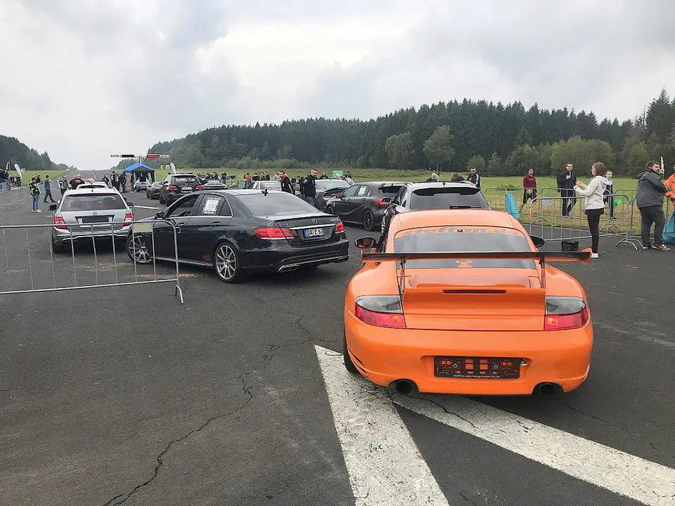 Track Day Porsche 1/4 Meile Track Airfield Meinerzhagen 01.09.2019