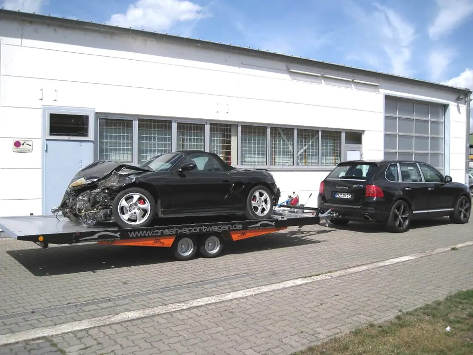 Transport Boxster S Hänger +Cayenne Schwarz