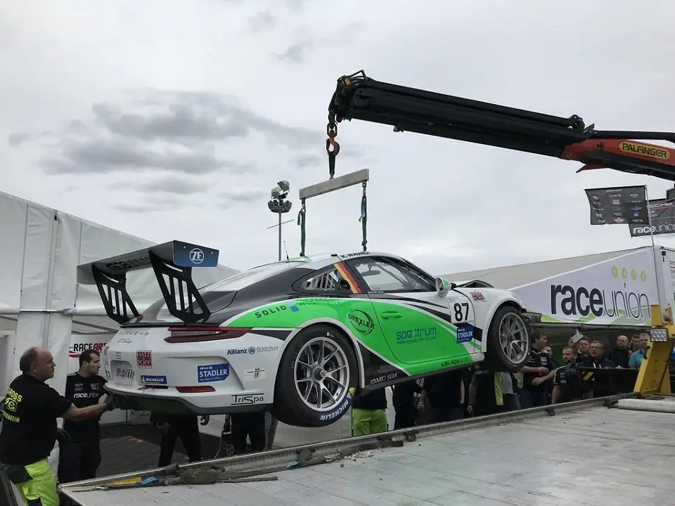 Unfall Porsche 991 CUP · Carrera 2018