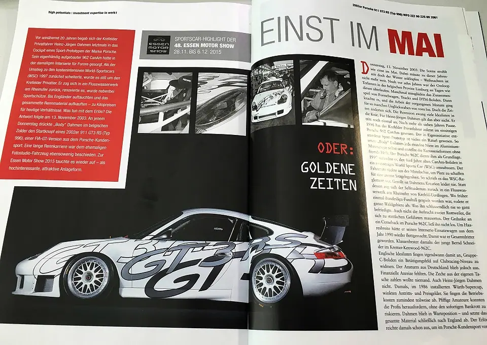 Werk1-Bericht „Einst im Mai“ über den 2002er 996 GT3 RS